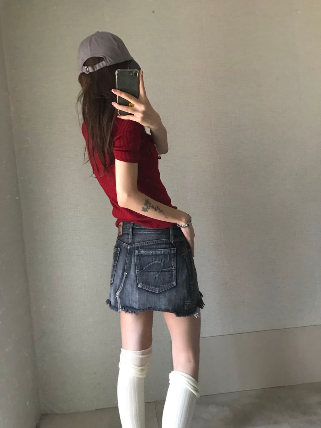 일본빈티지 딱붙핏 골지탑 상품이미지4