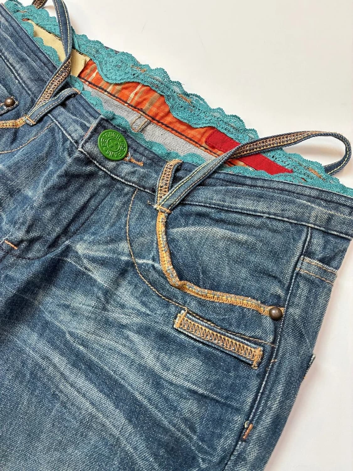 Selected 00's Y2K 페이딩 데님 팬츠 PN5569 상품이미지3