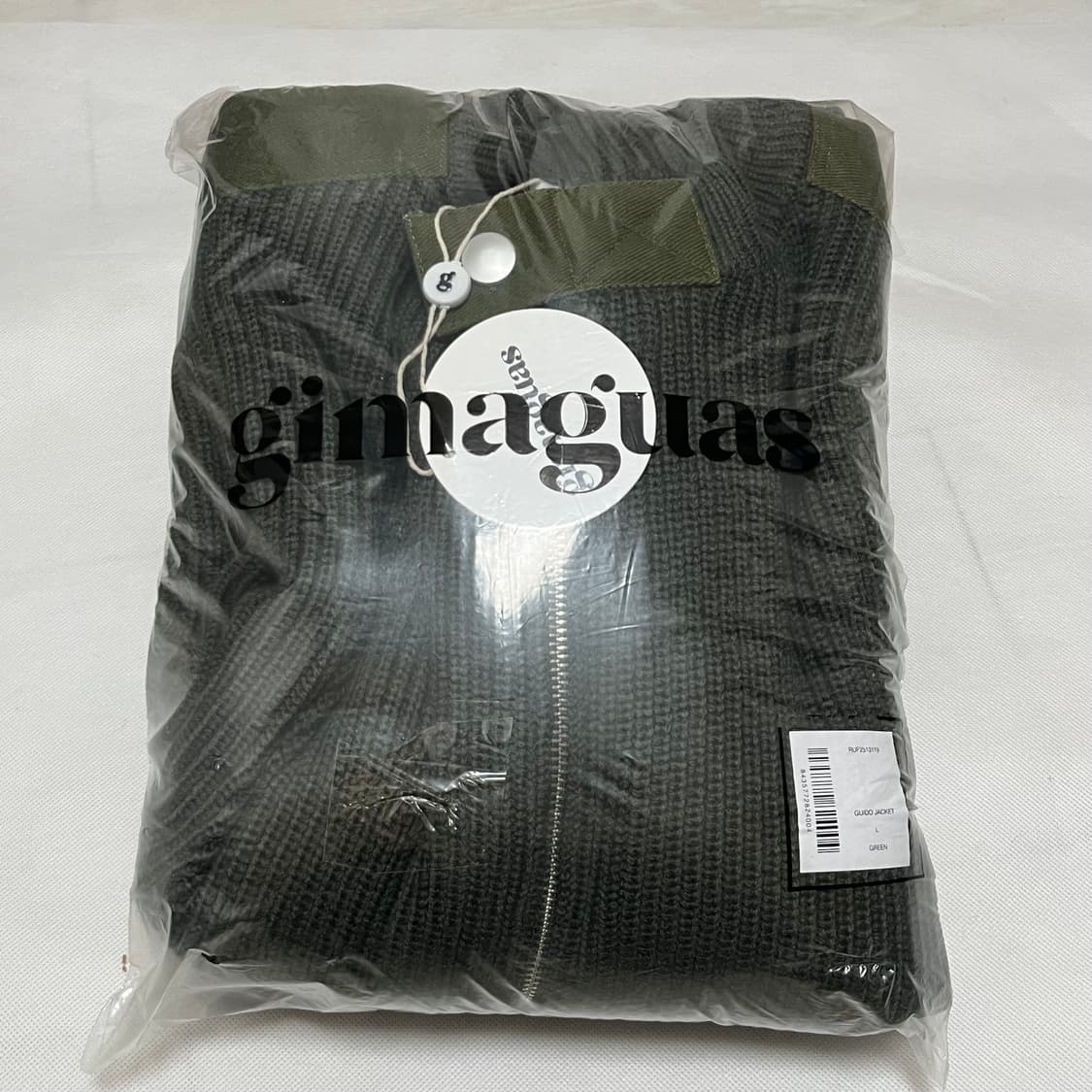 [L]기마구아스 GUIDO 니트 집업 가디건/카키 상품이미지4