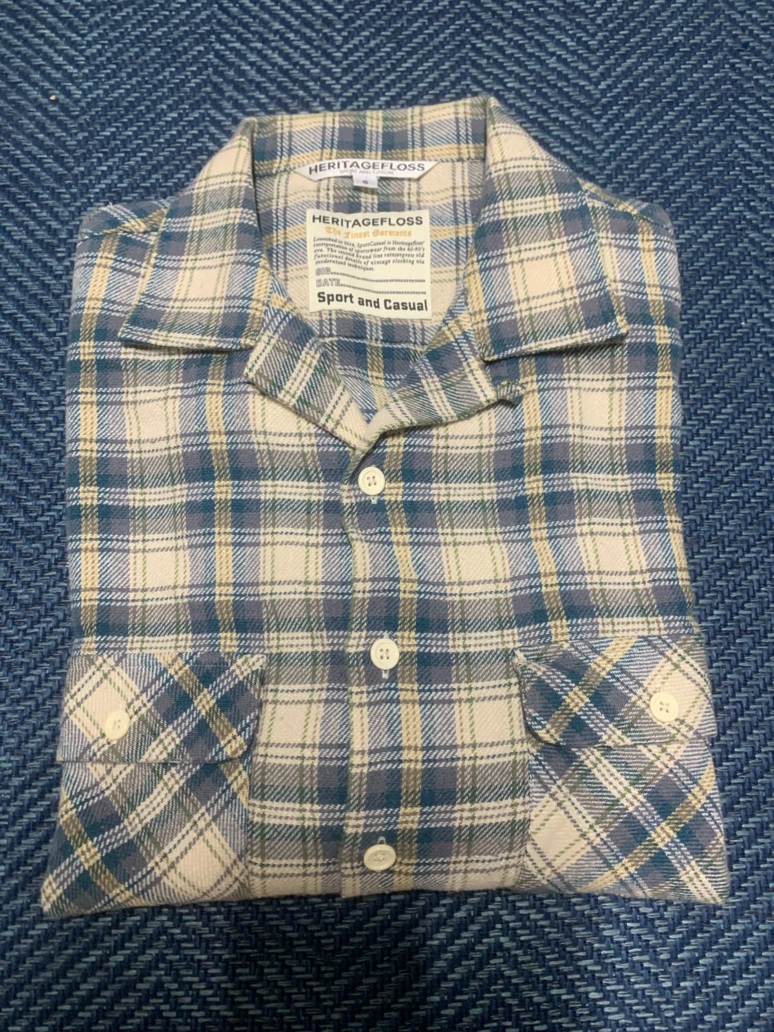 헤리티지플로스 플란넬 체크셔츠 s(95) 상품이미지5