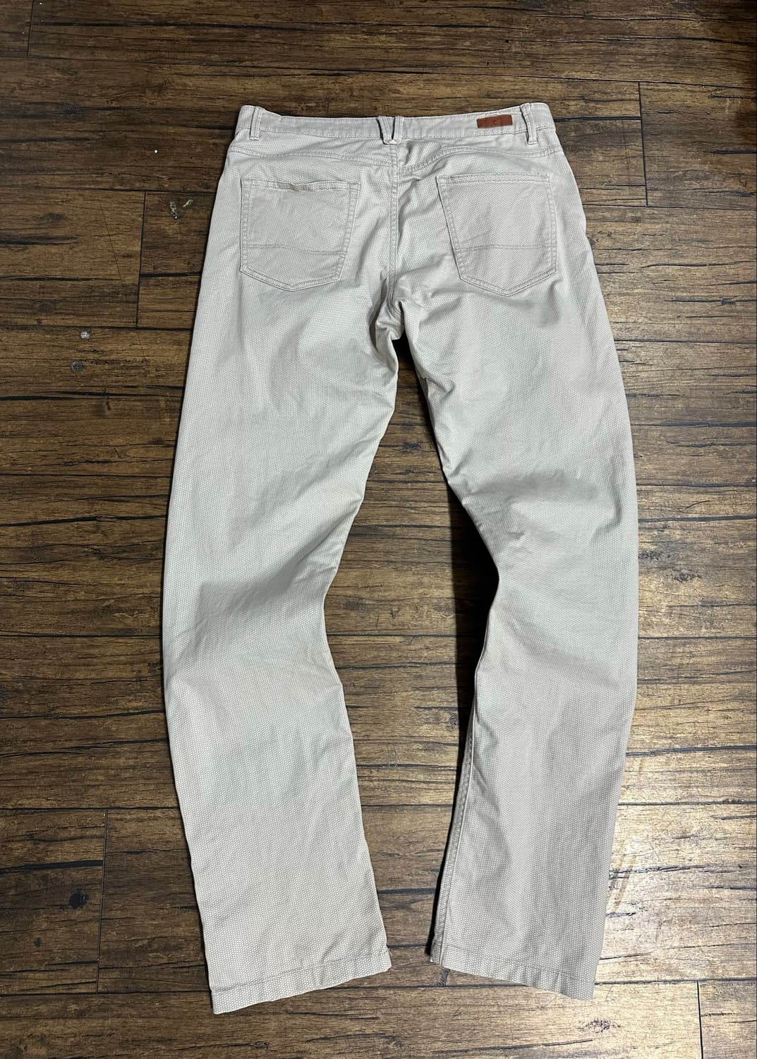 마시모두띠(Massimo Dutti) 슬림핏 버즈아이 아이보리 팬츠 30 상품이미지5