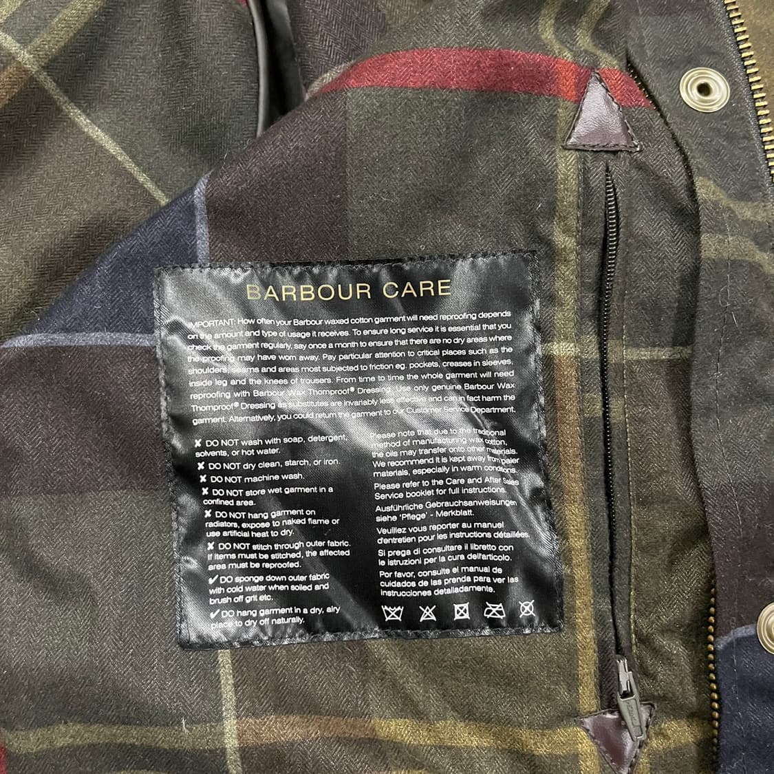 [정품/8] 바버 아콘 왁스 코튼 자켓 b19 상품이미지7