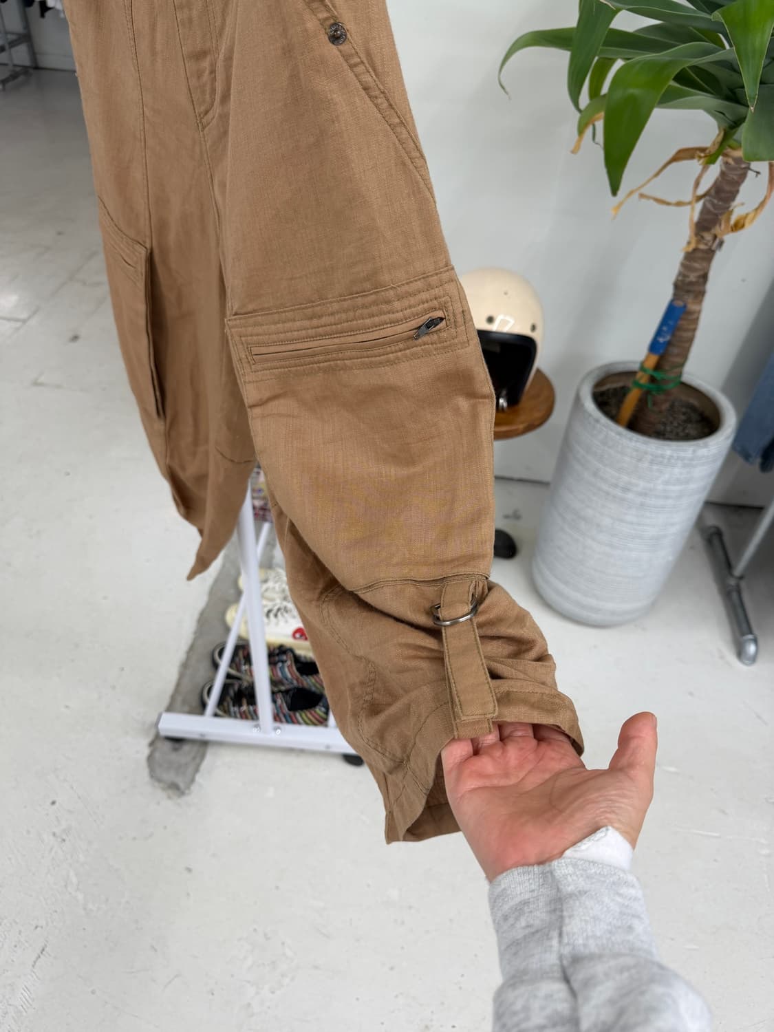 일본빈티지 와이드 7부바지 상품이미지7