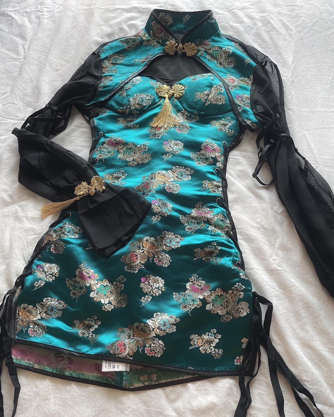 Vintage Qipao goth punk set up 상품이미지2