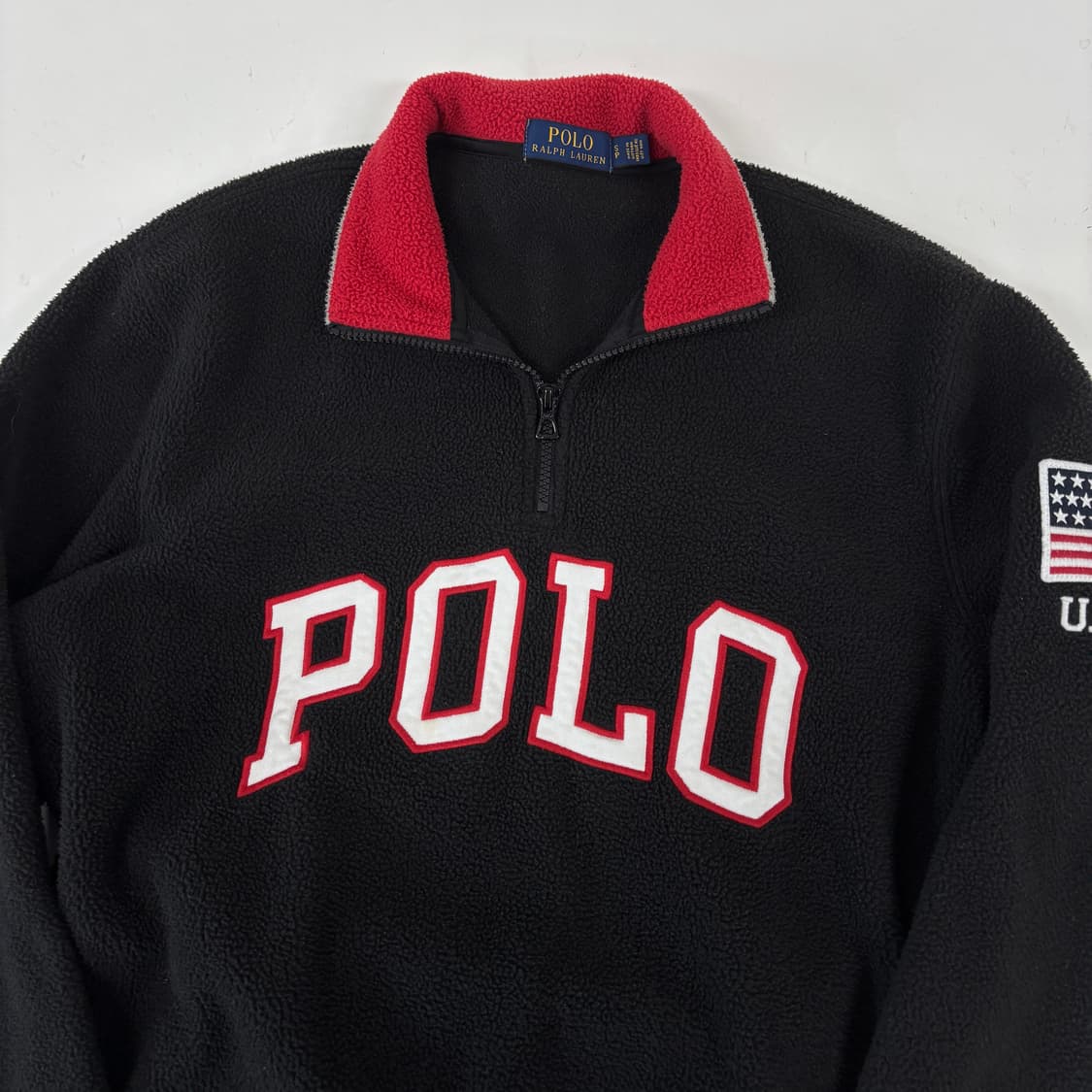 폴로 스펠아웃 반집업 후리스 상품이미지4