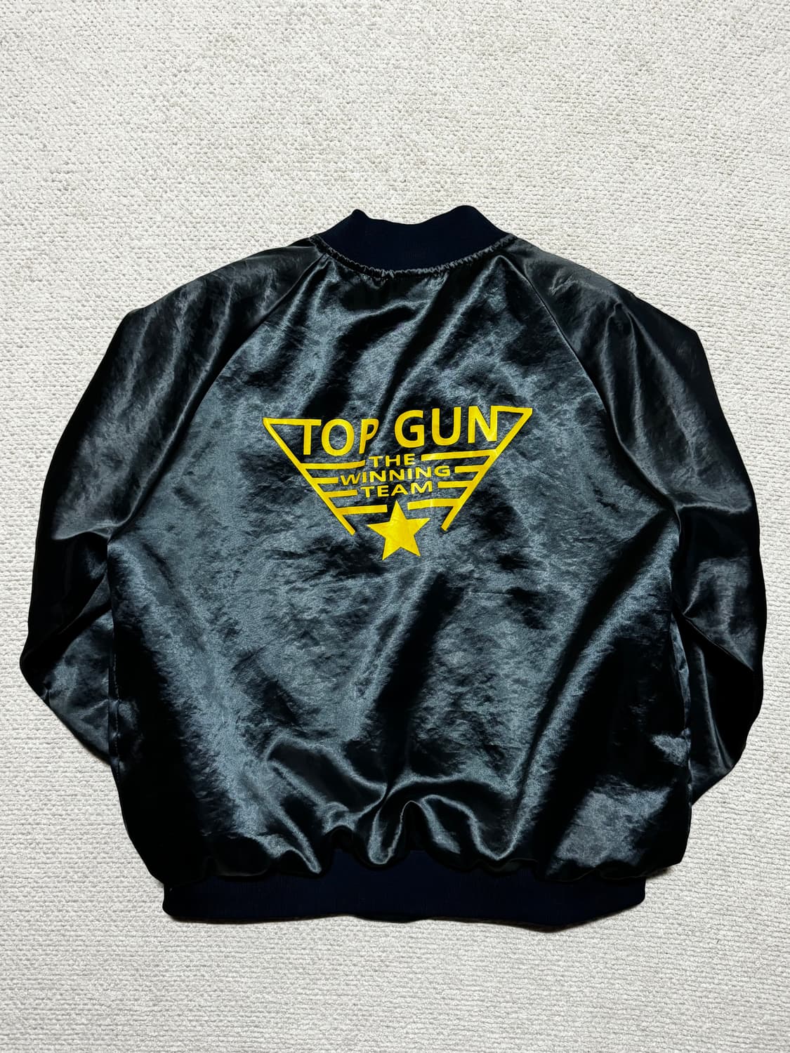 90s USA 탑건 사틴 스타디움 자켓 XL 상품이미지1