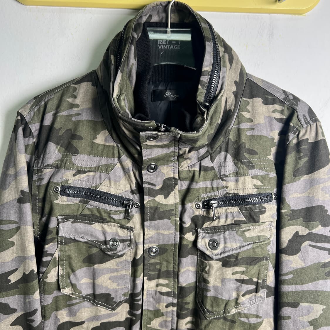 jpn vtg 일본 빈티지 카모플라쥬 밀리터리 필드 자켓 XL 상품이미지5