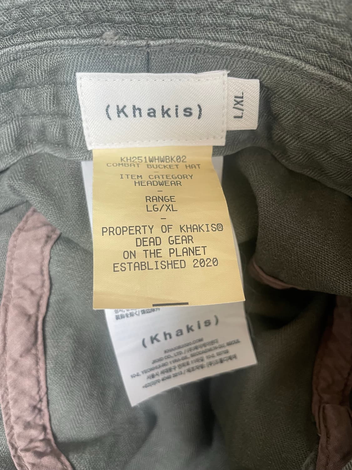 khakis 카키스 버킷햇 L/XL 상품이미지2