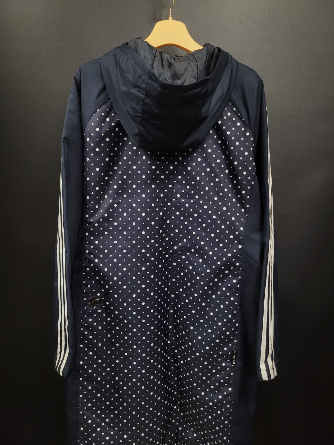 아디다스 도트 땡땡이 롱 패딩 자켓 벤치 코트 상품이미지3