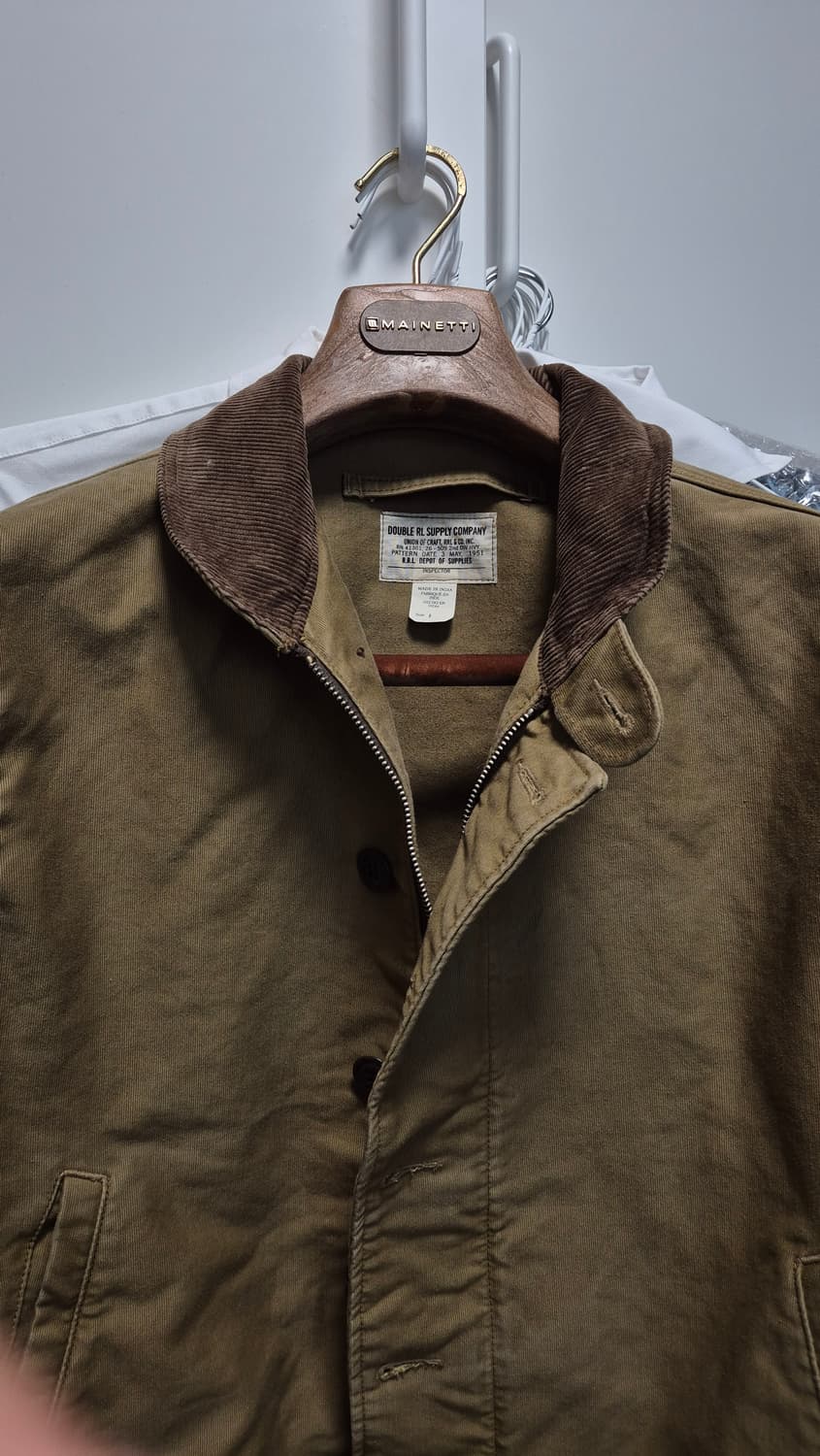 더블알엘 덱자켓 카키 M사이즈 택만뗀 새상품 상품이미지3