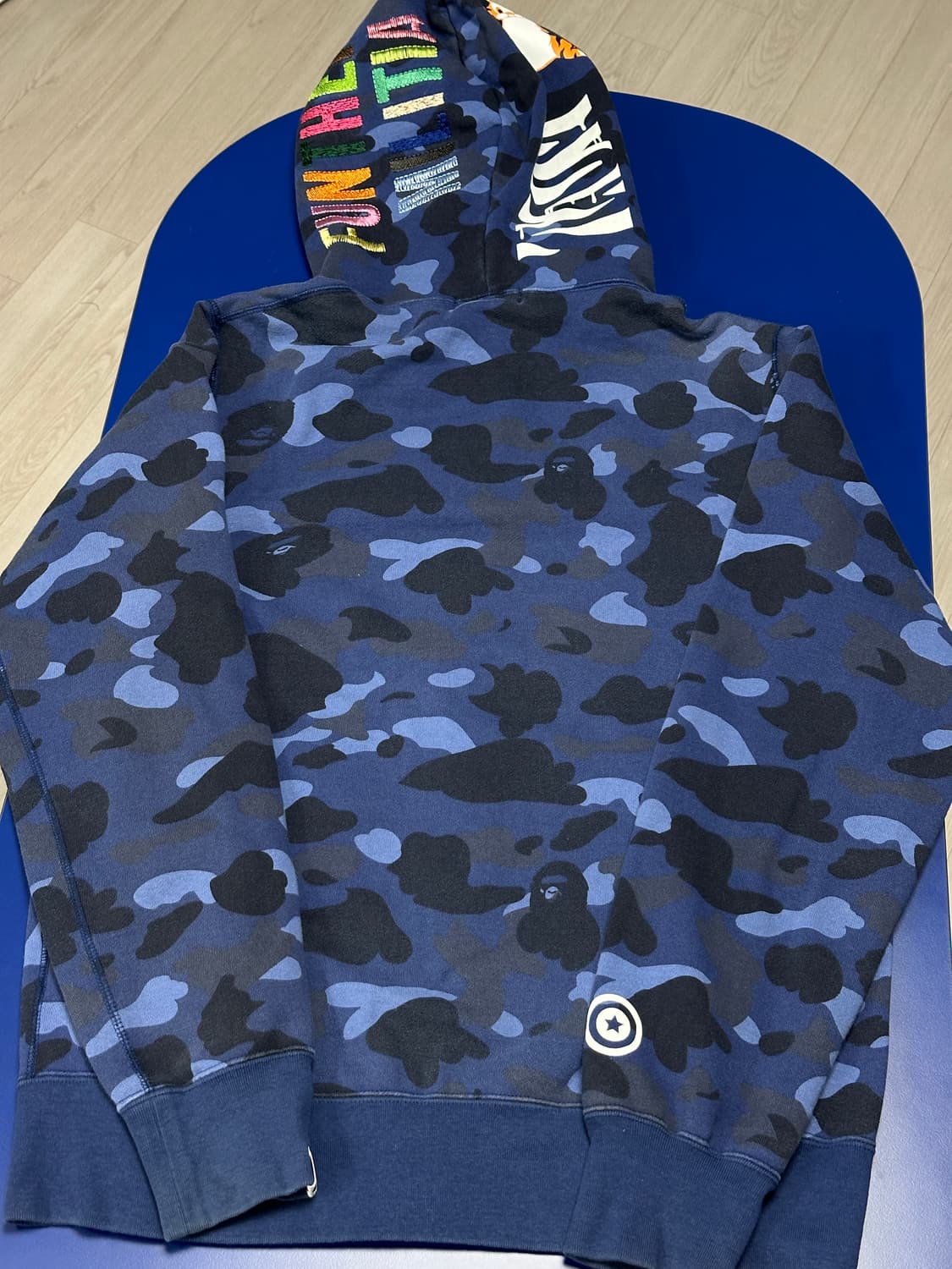 베이프 후드집업 XL 청계 상품이미지6