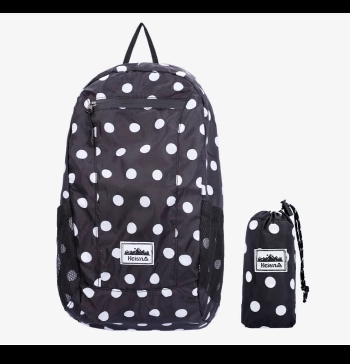 하이산 블랙 도트 백팩 상품이미지1