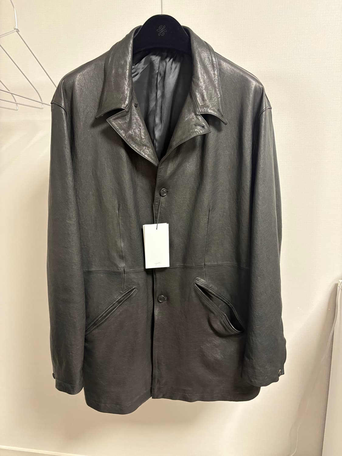 유스 youth 워시드 레더자켓 상품이미지1