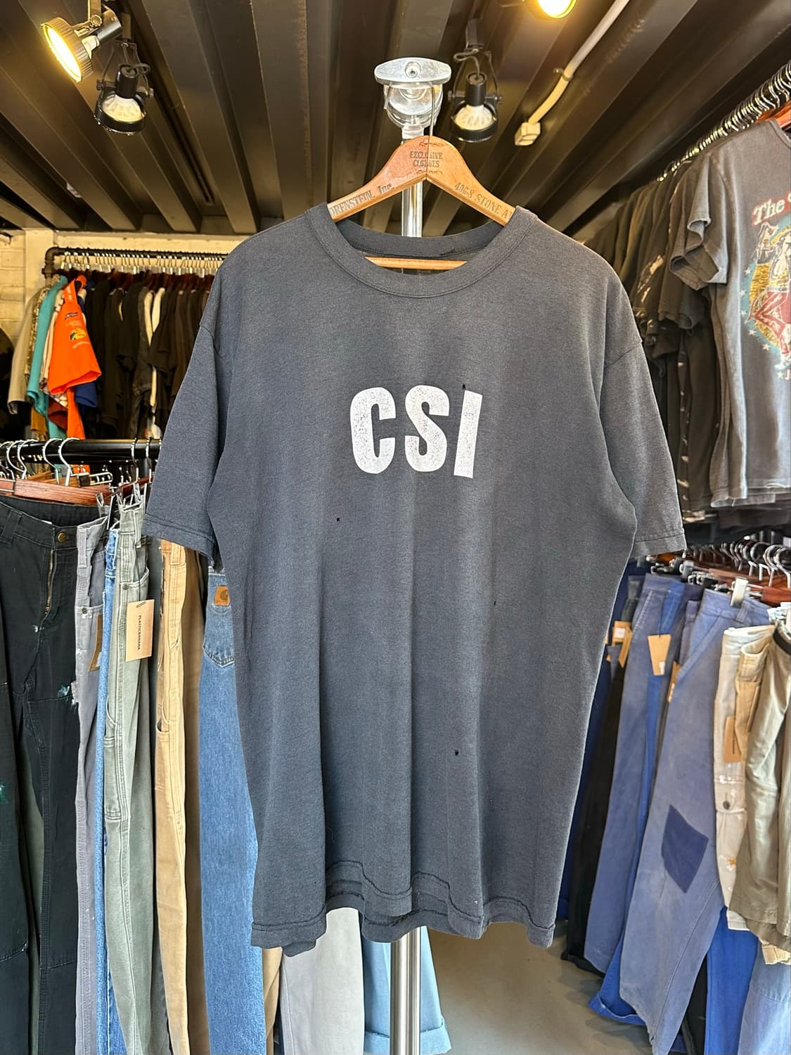 CSI 페이드 프린팅 티셔츠 상품이미지1