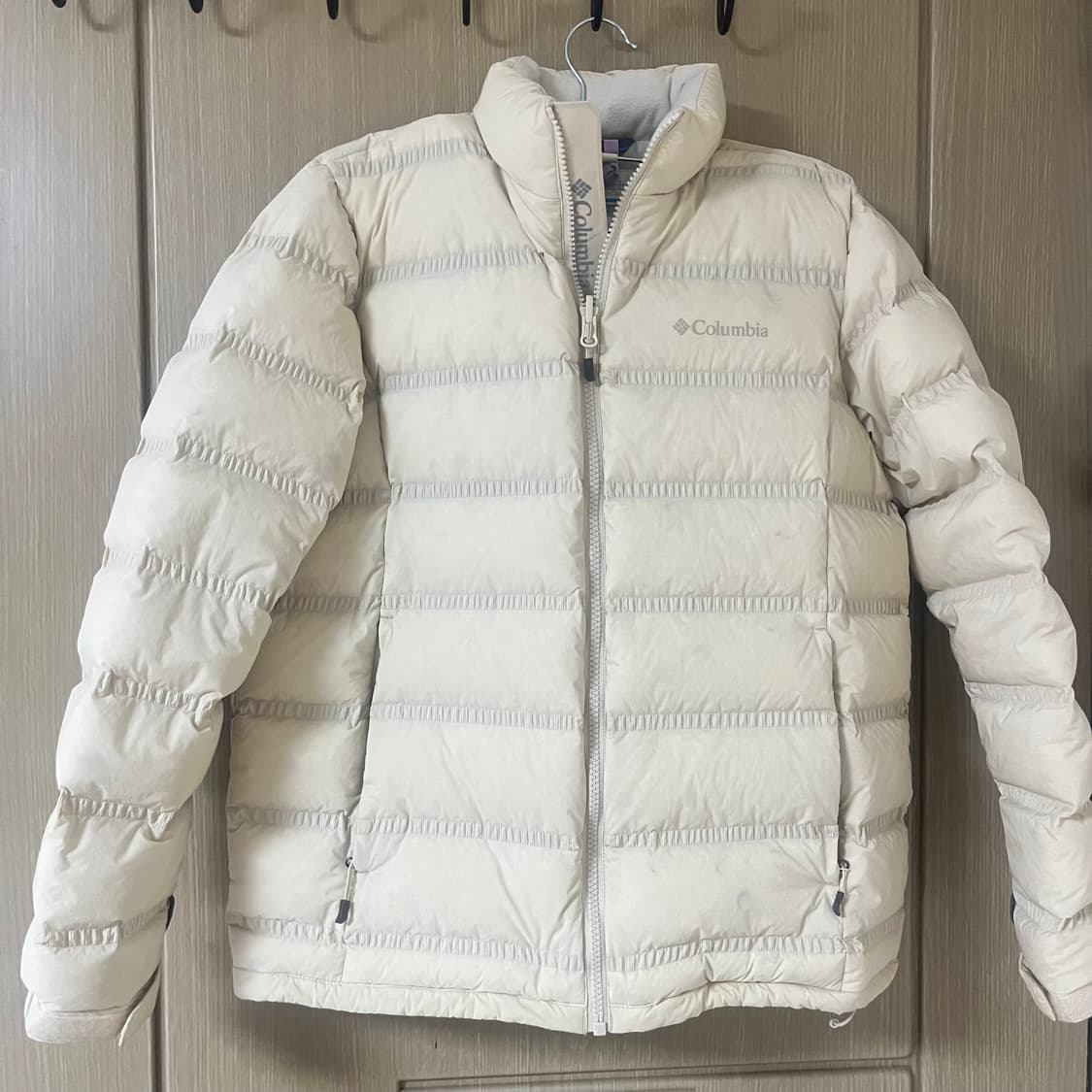 콜롬비아 경량패딩 베이지M 상품이미지4