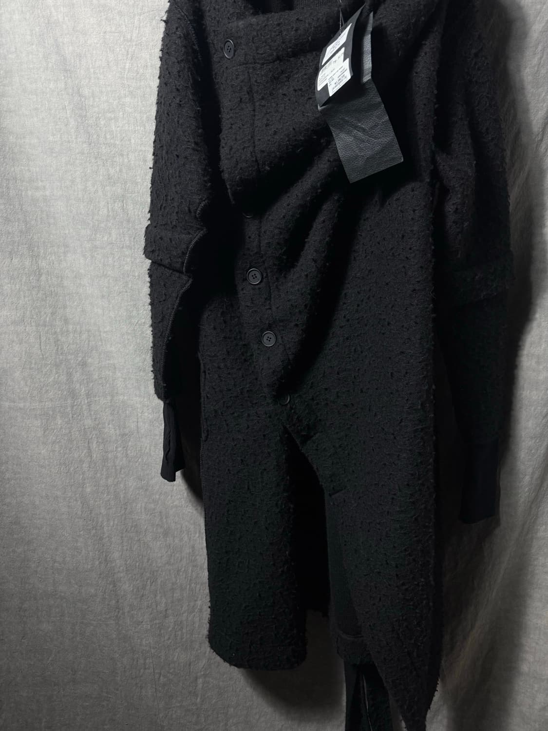 La Haine Inside Us Hooded Draped Coat   상품이미지5