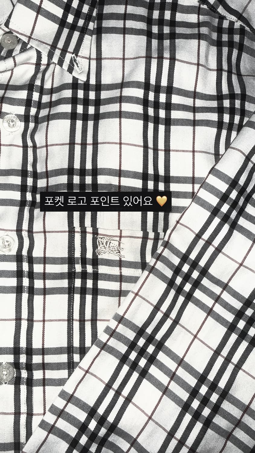 버버리 노바 체크 셔츠 S 상품이미지2