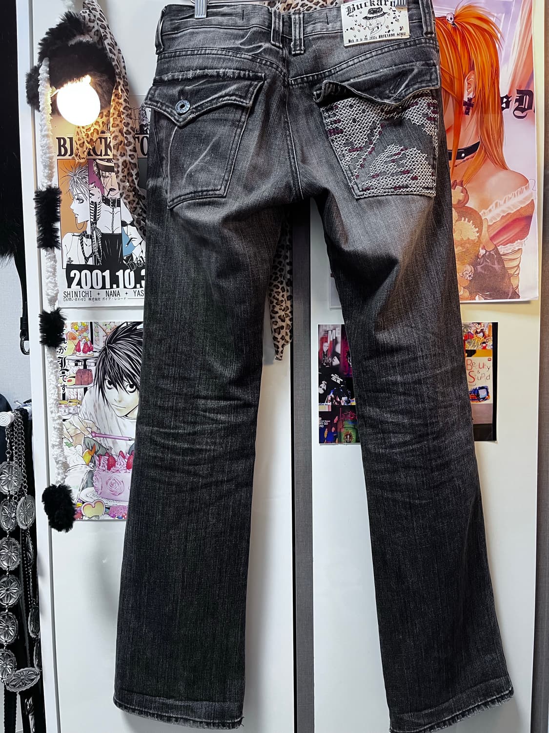 Buckaroo 버커루 스컬 패치 그레이 워싱 데님 상품이미지2