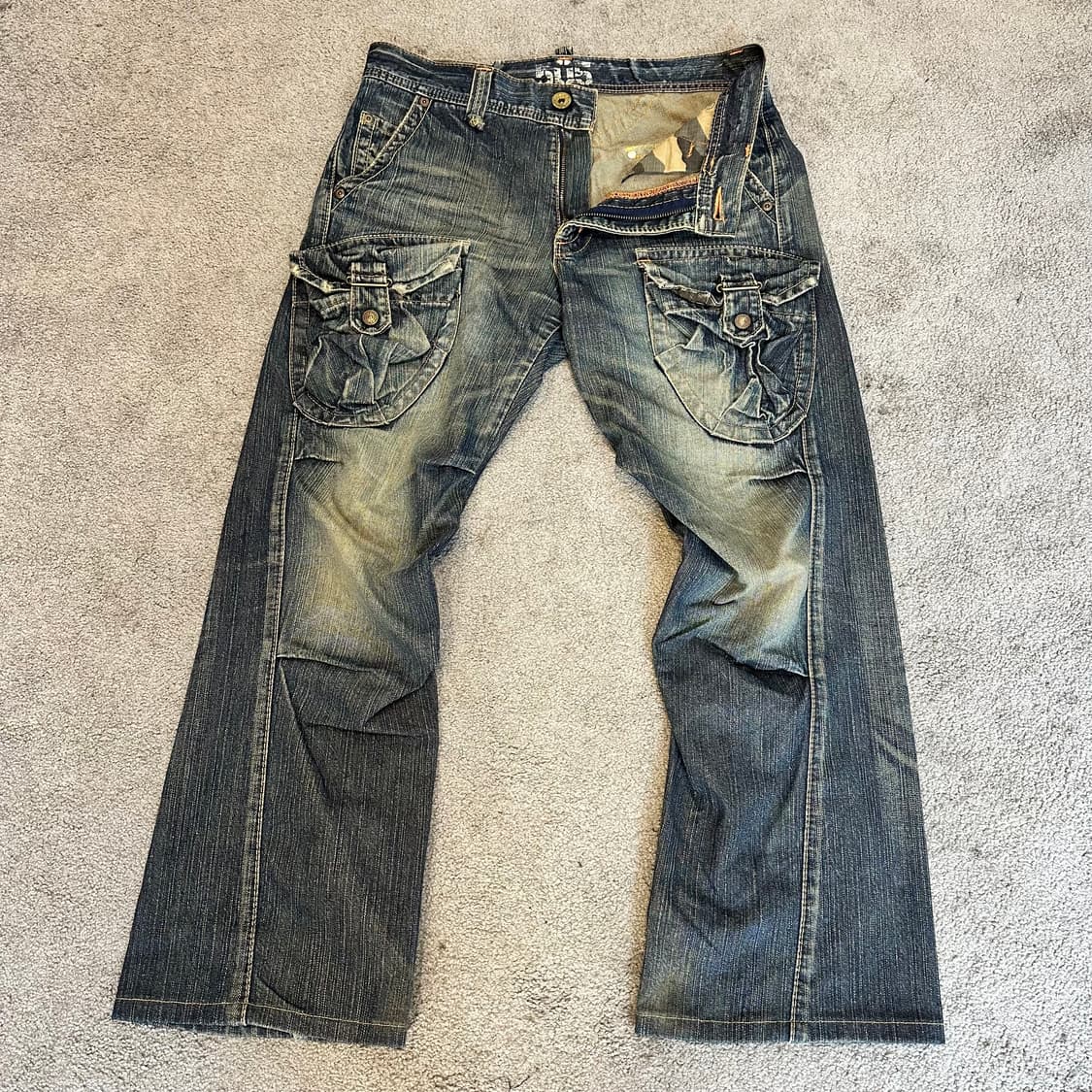 에드윈505 멀티 카고 포켓 부츠컷 데님 팬츠(32) 상품이미지1