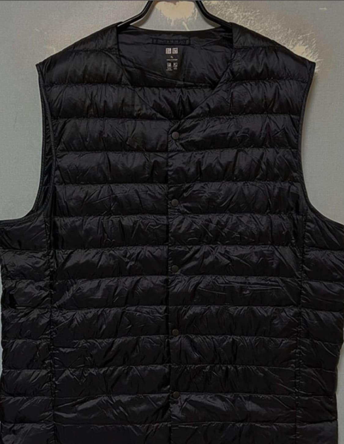 유니클로 초경량 구스  패딩 조끼 베스트 XL 블랙 상품이미지10
