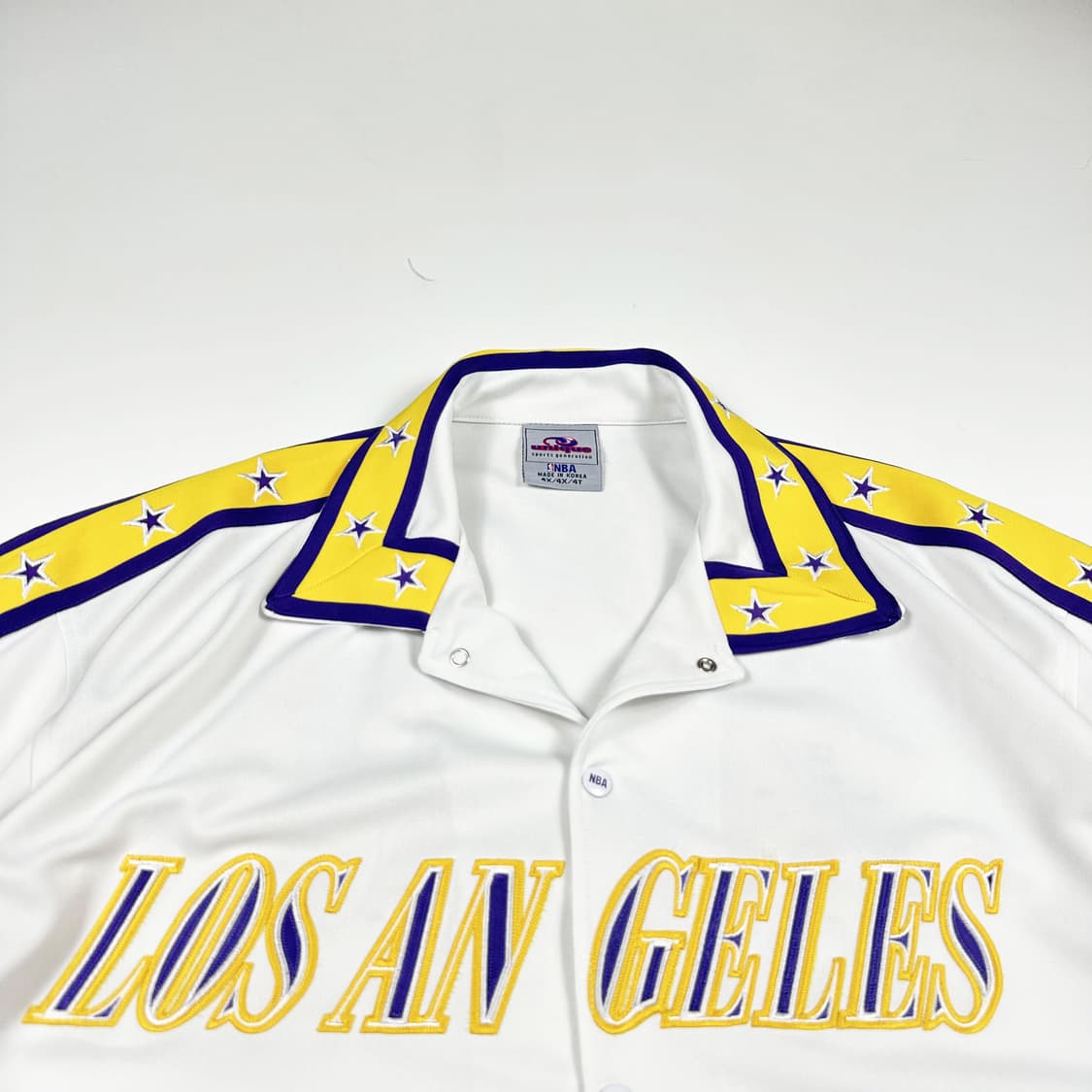 4XL 90s NBA LA레이커스 올드스쿨 반팔 져지 상품이미지2
