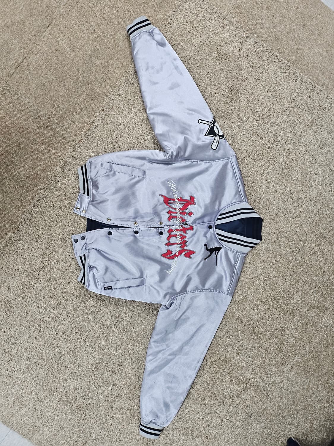 (L-100)스컬프터 남여공용 리버시블 양면  스타디움 자켓 상품이미지5