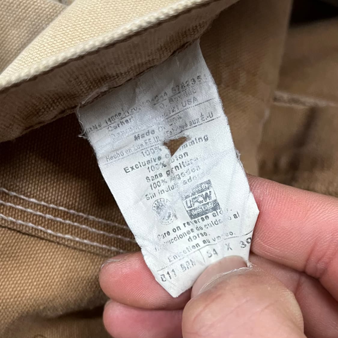 칼하트 B11 싱글니 카펜터 팬츠 (33“) 상품이미지6