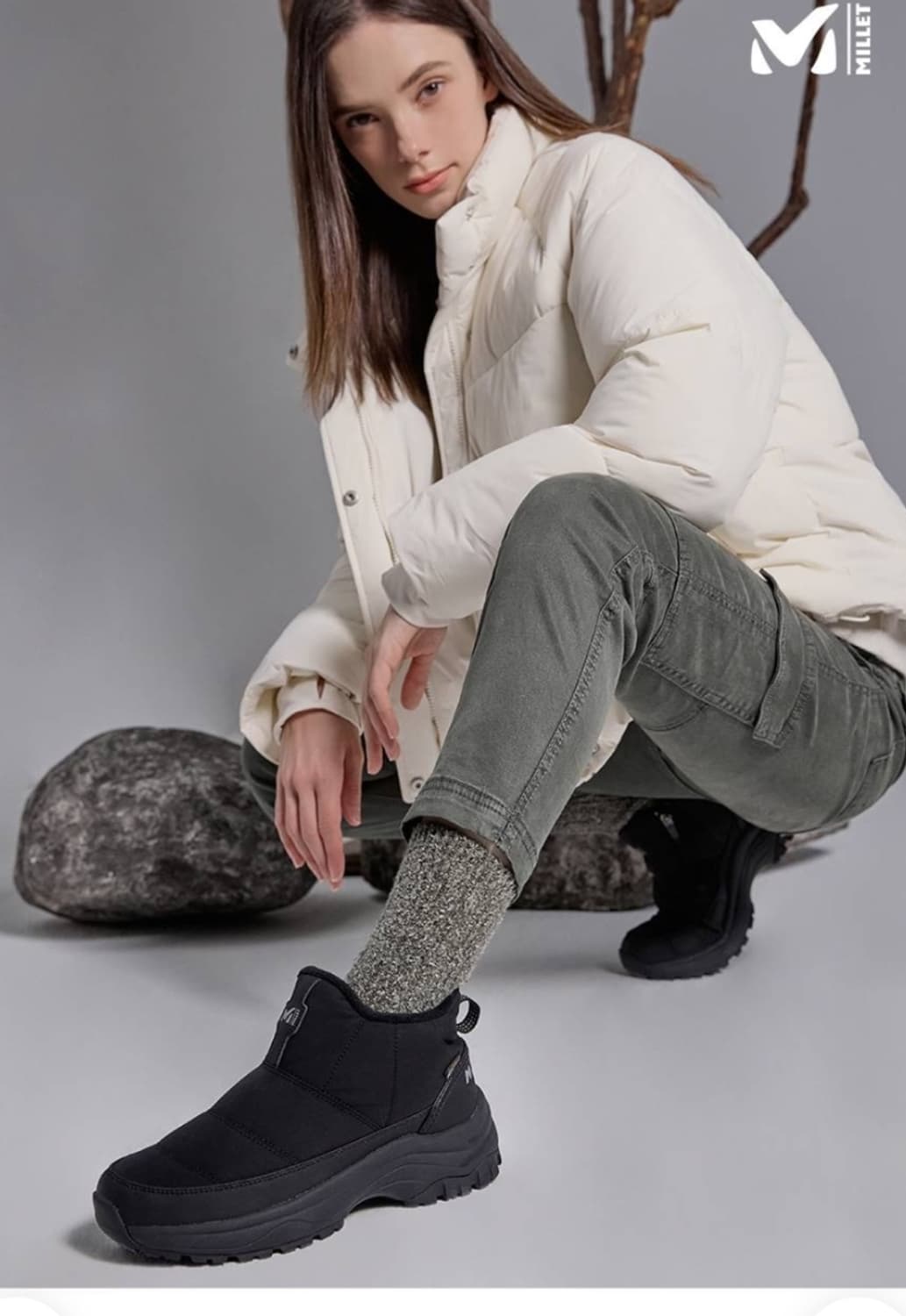 밀레 알파카 패딩 부츠 방한화 상품이미지1