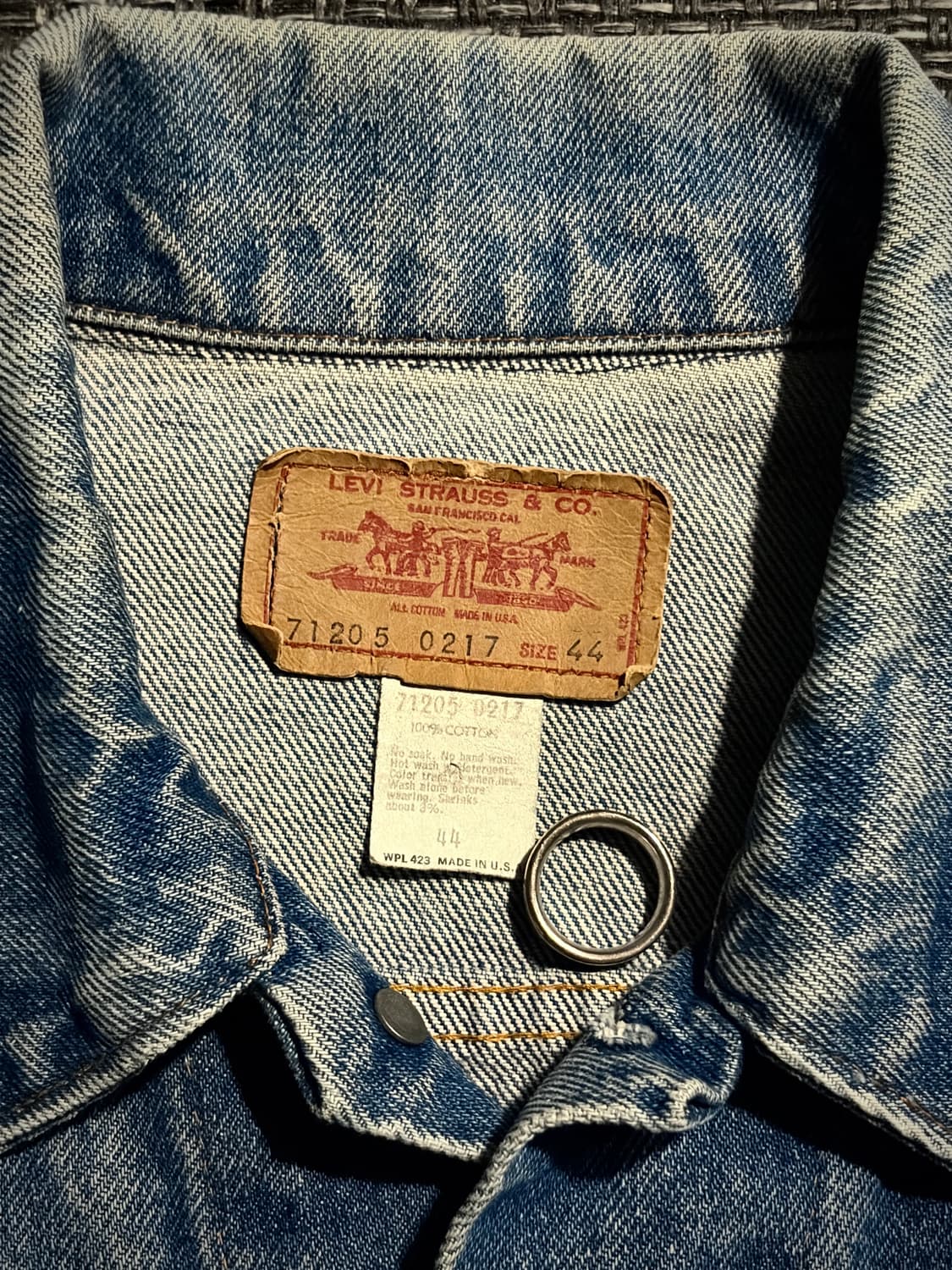 70s 리바이스 트러커 71205 44 USA🇺🇸 상품이미지5