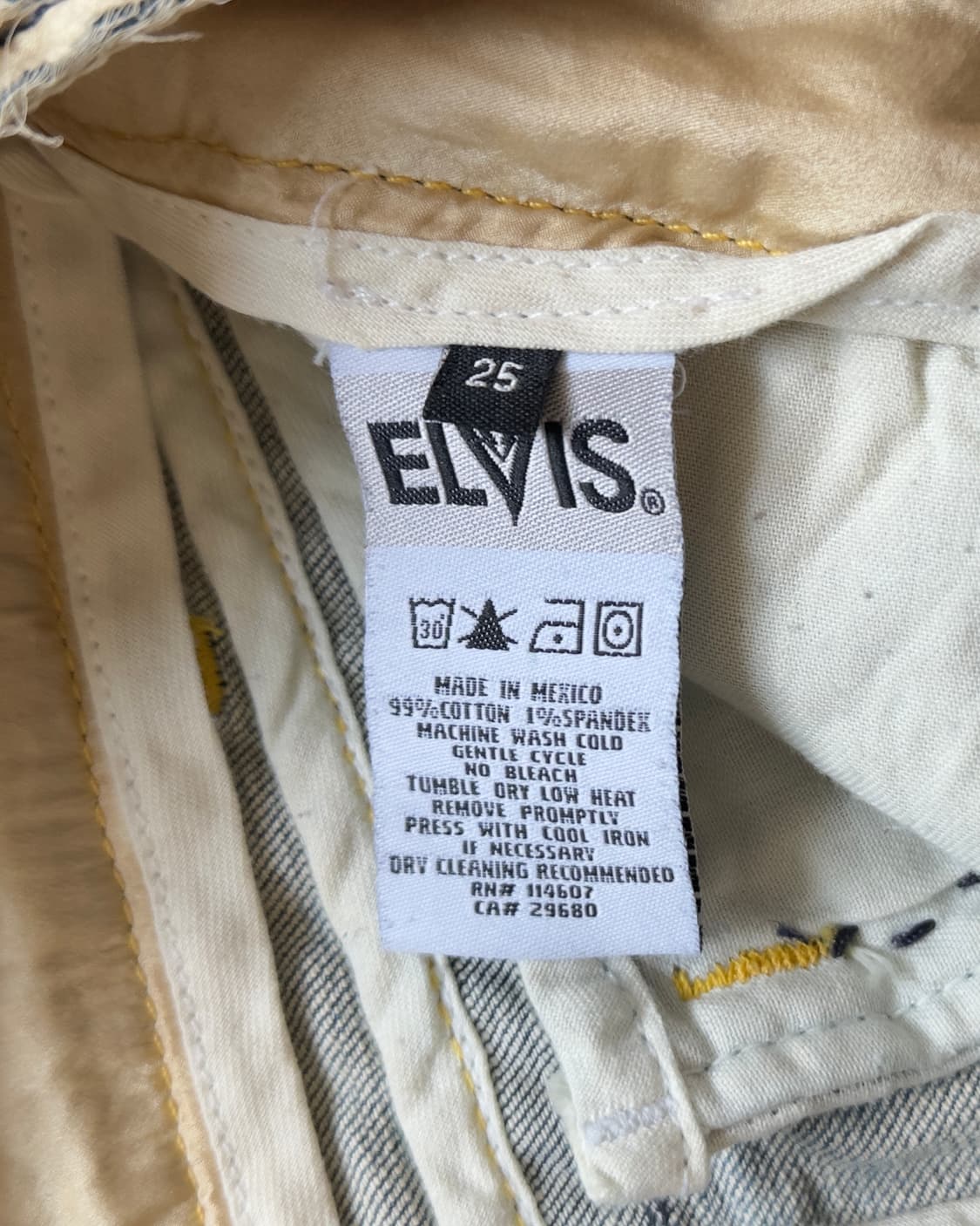 [ELVIS] patch stitch denim mini skirt 상품이미지7