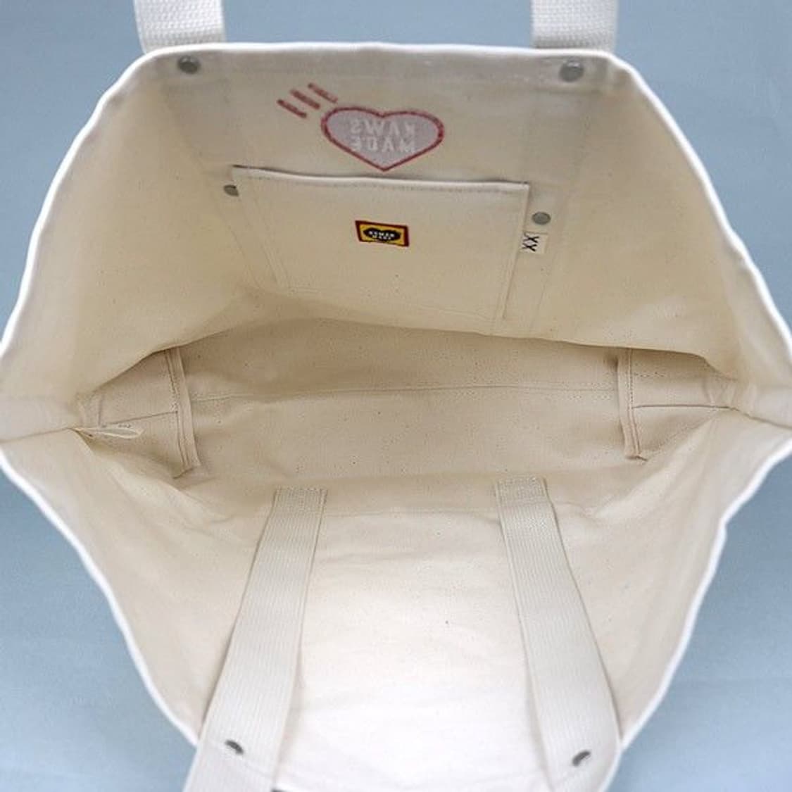 휴먼 메이드 X 카우스 카우스 메이드 토트백 라지 아이보리 상품이미지5