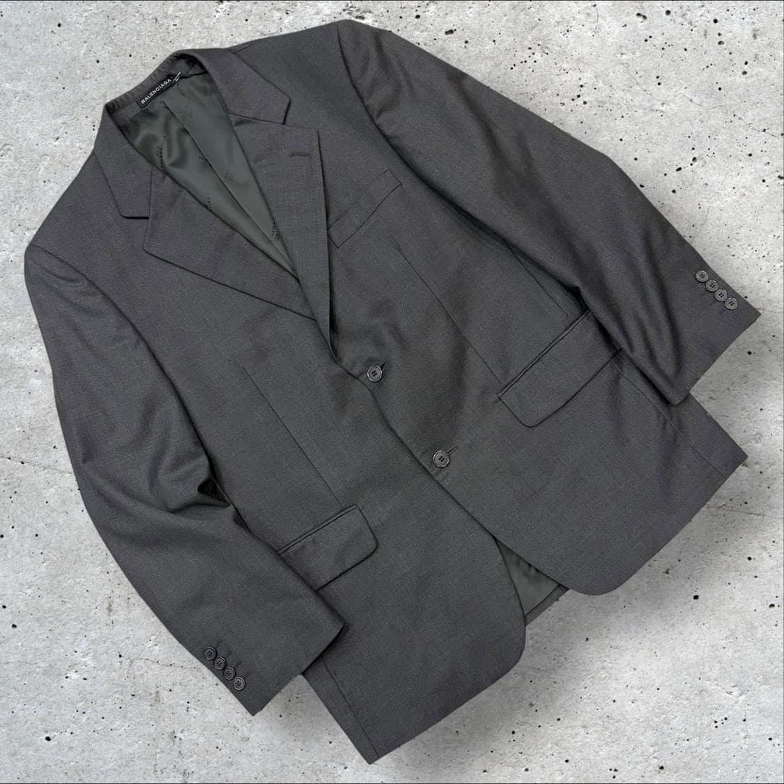 발렌시아가 뿌르옴므 빈티지 그레이 남성 정장 자켓 B697 상품이미지1