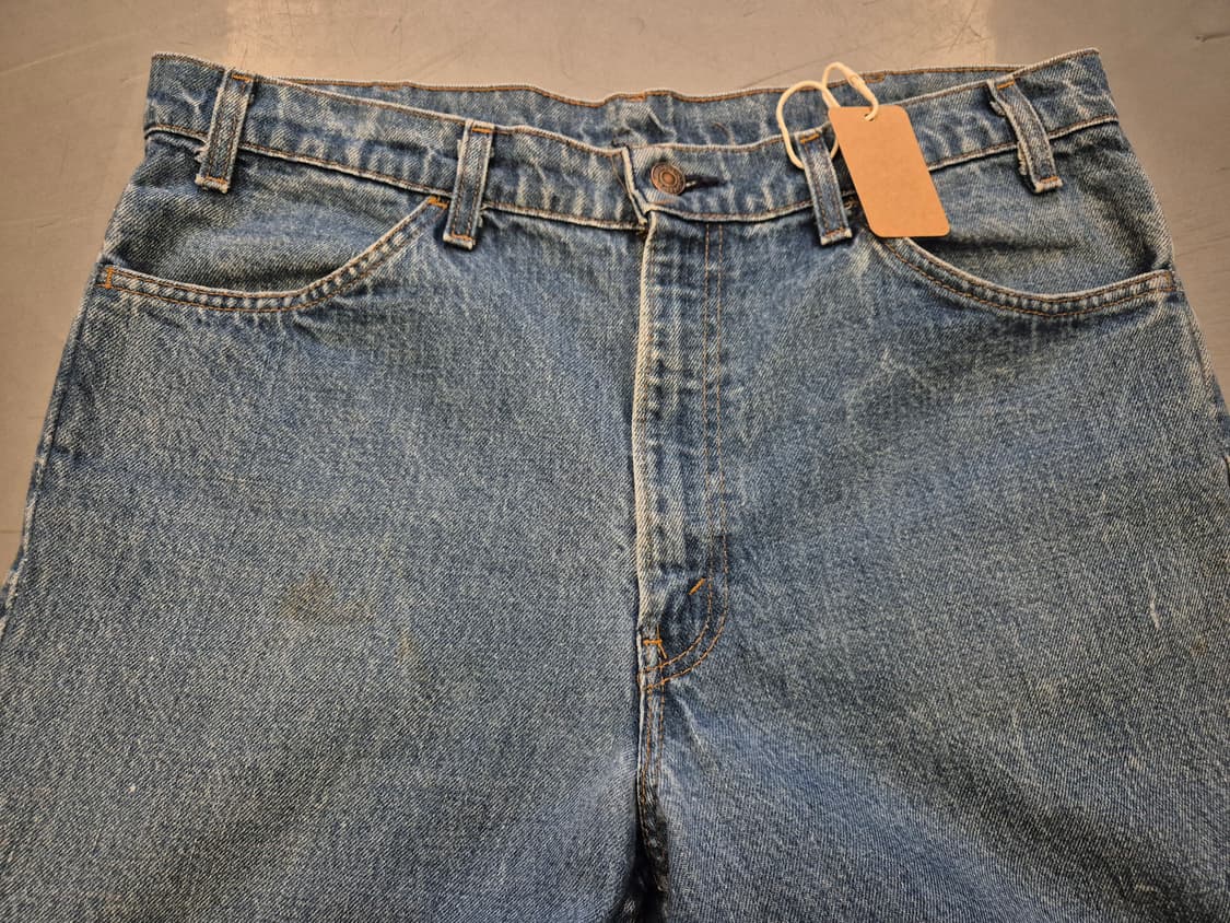 80s 리바이스 646 벨바텀 오렌지탭 데님 팬츠 상품이미지5