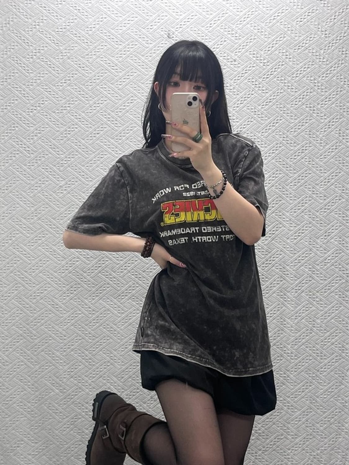 디키즈 스트릿 펑크 타이다이 페인팅 워싱 반팔티 M C11941 상품이미지2