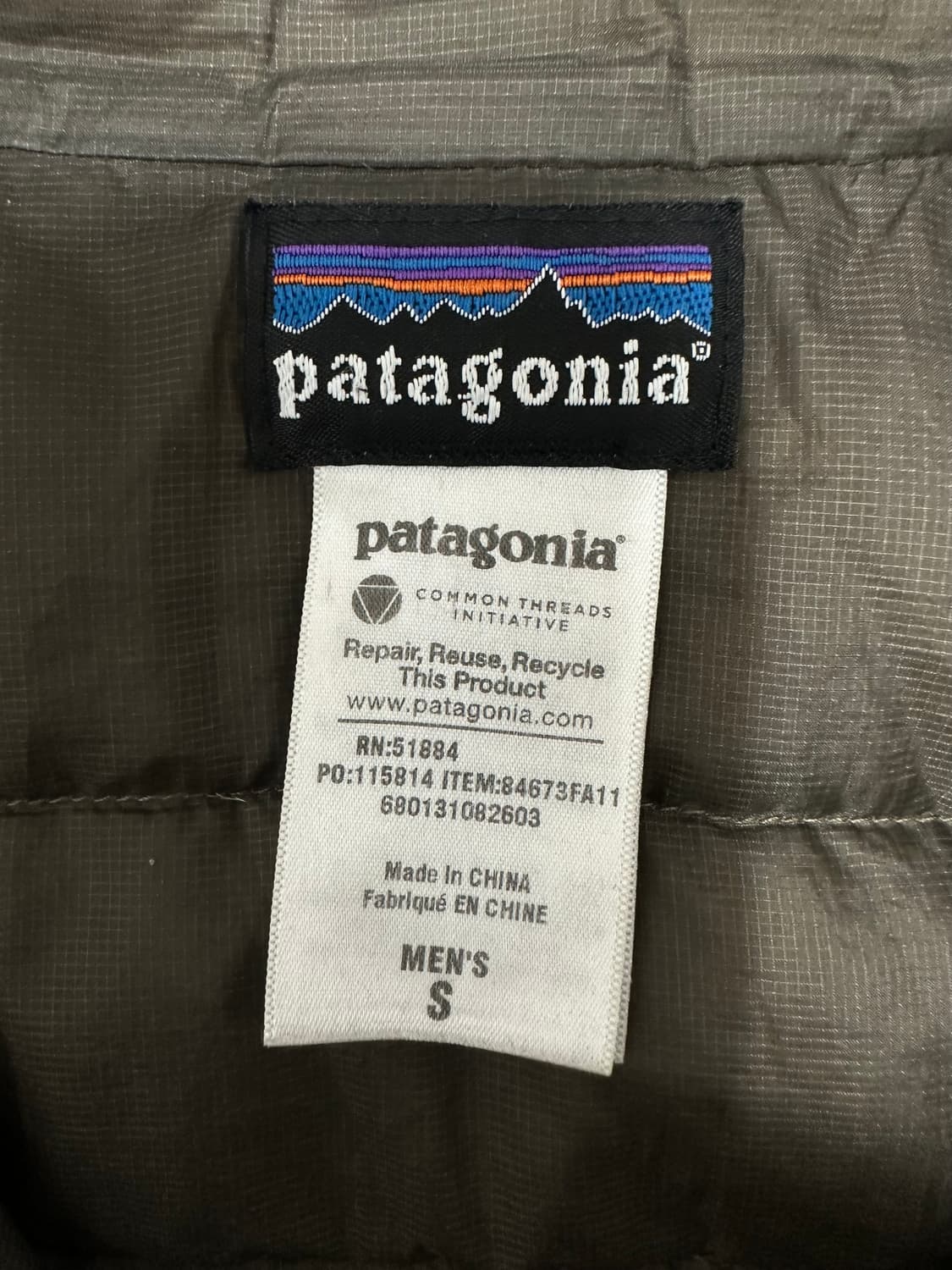 파타고니아 00s 브라운 경량패딩 상품이미지5