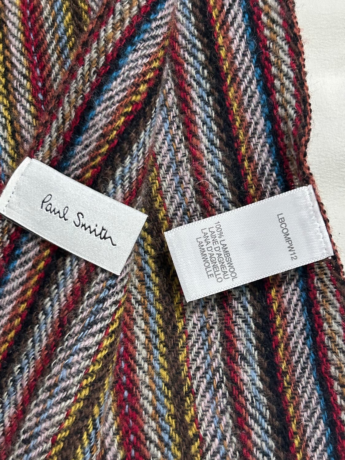 폴 스미스 램스울 스트라이프 머플러 상품이미지5