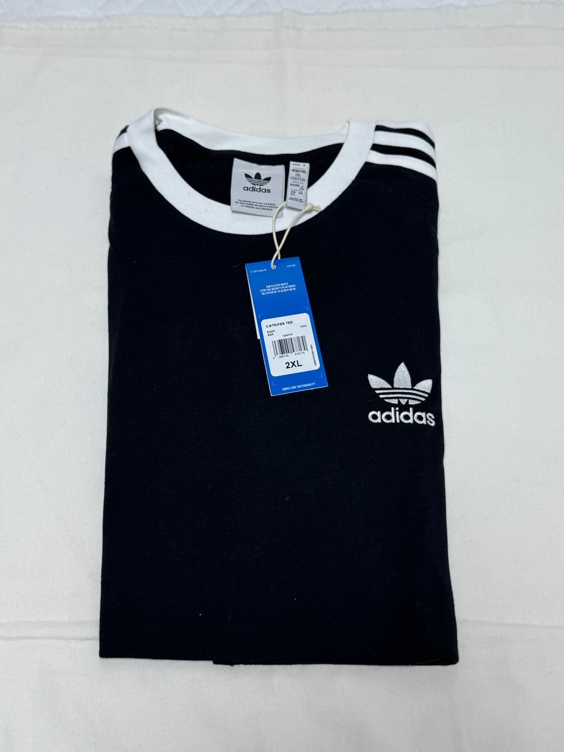 아디다스 / 아디컬러 클래식 3S 반팔 (블랙) / 2XL 상품이미지2