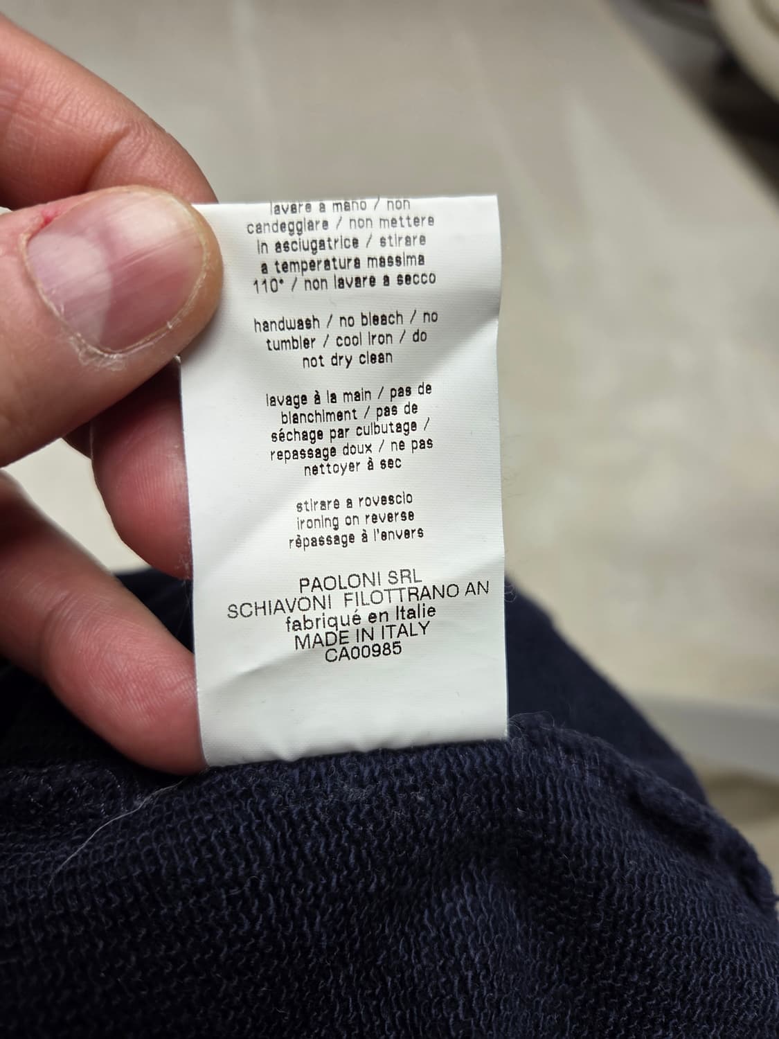 msgm 네이비 맨투맨 상품이미지5