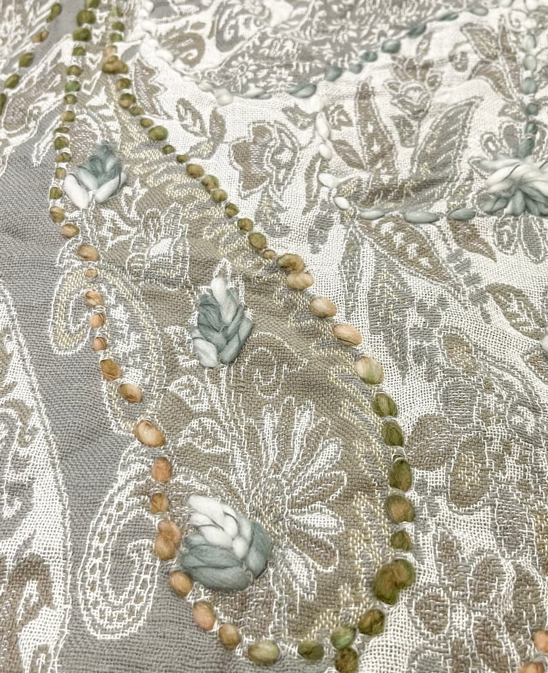 APPLIQUE PAISLEY MUFFLER 상품이미지2