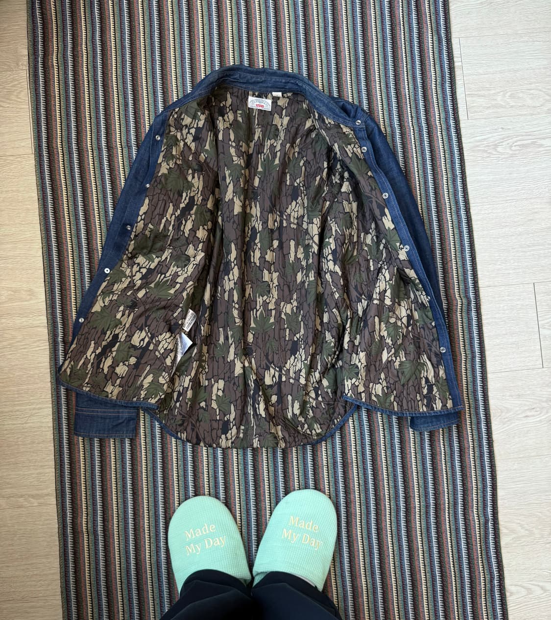 슈프림 리바이스 퀼팅 데님 셔츠 상품이미지2