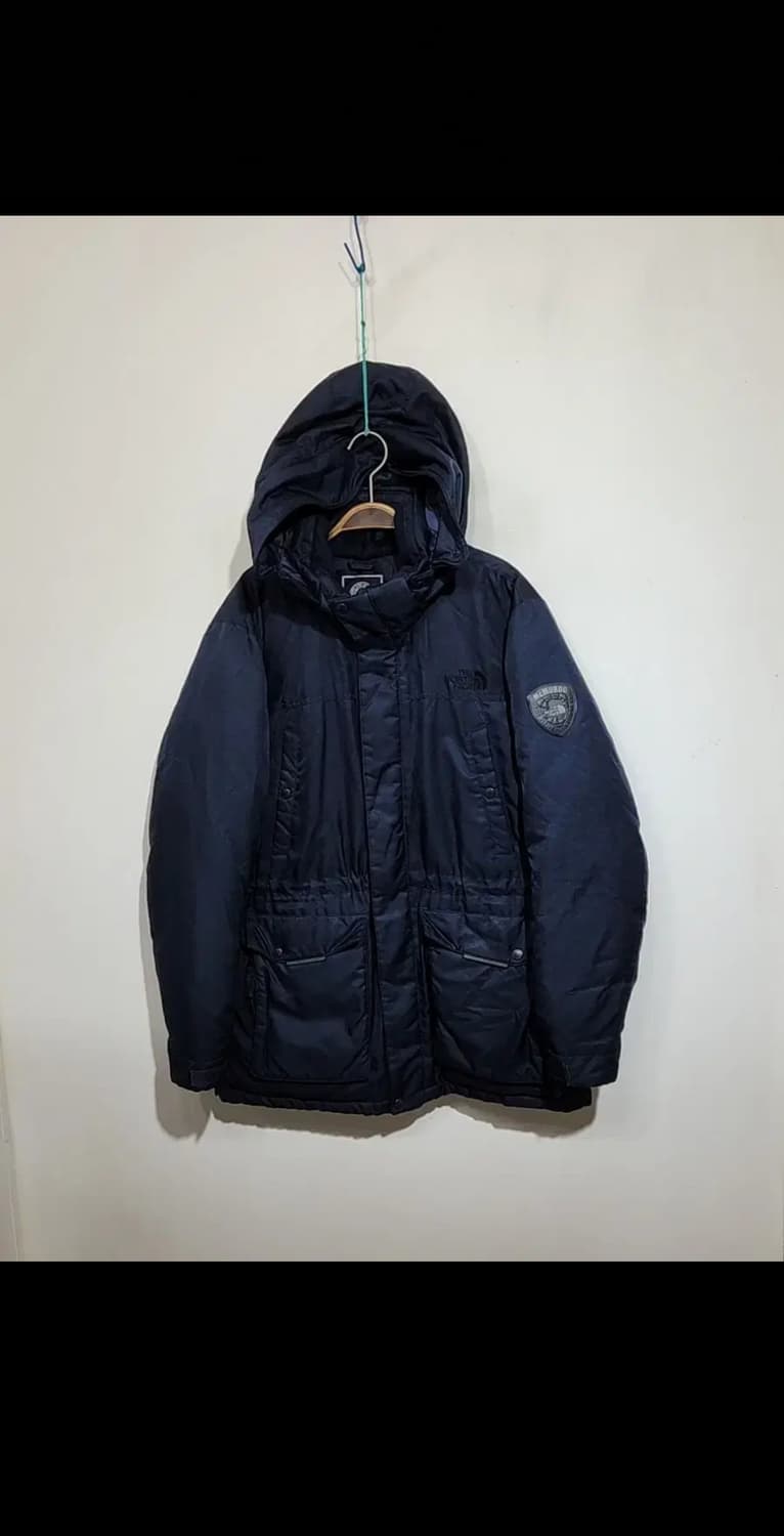 (L) 노스페이스 오리털 패딩점퍼 네이비 맥머도 다운자켓 후드  상품이미지1