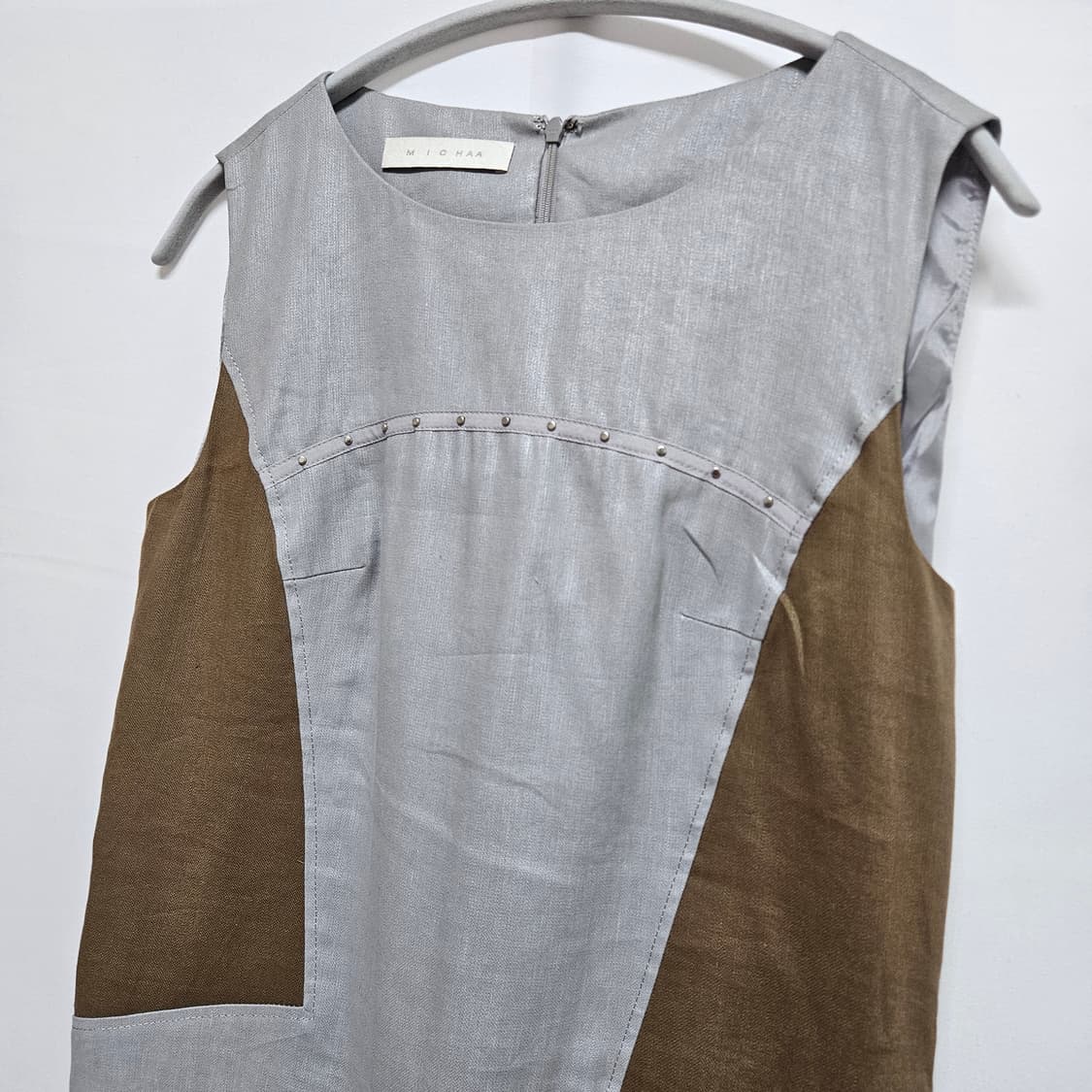 미샤 슬리브리스 린넨 원피스 55 상품이미지2