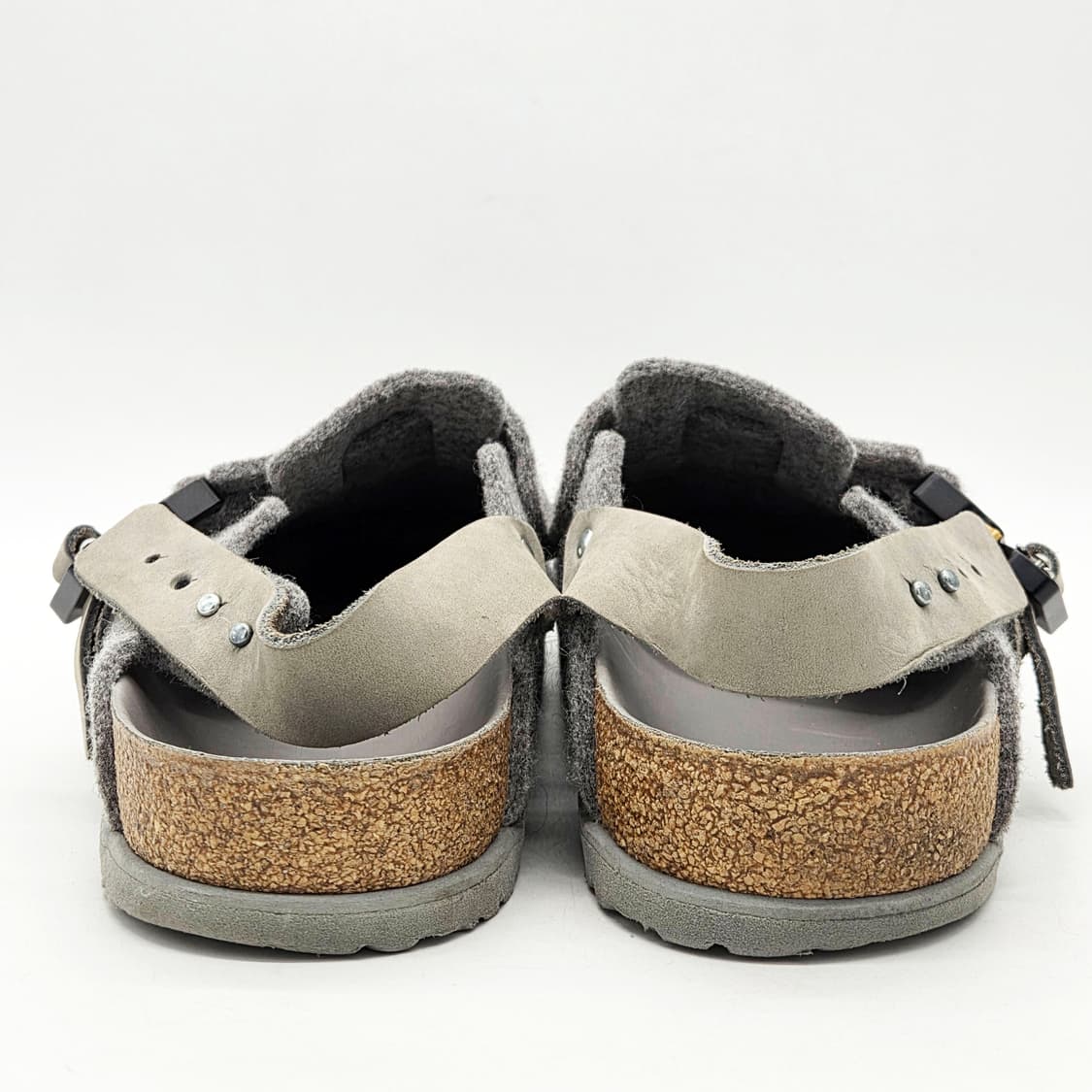  디올 x 버켄스탁 토키오 뮬 펠트 울 누벅 카프스킨 그레이 (43)  상품이미지2