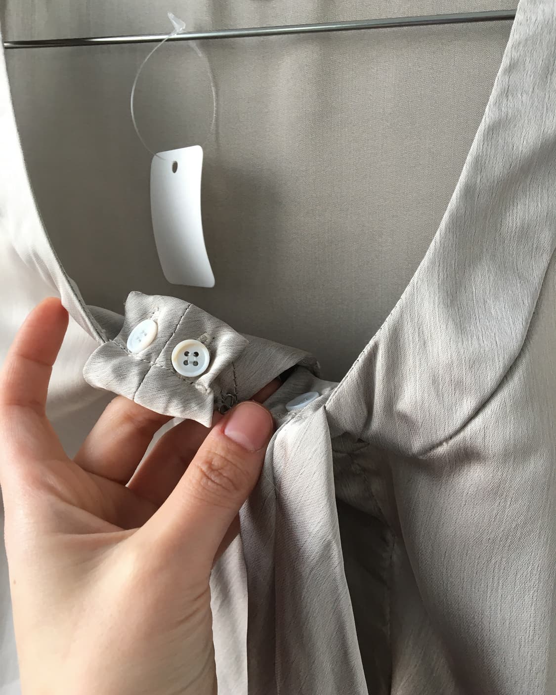 Frill point glossy bolero cardigan 상품이미지5