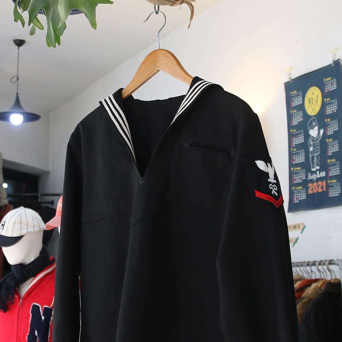 (착용컷) 미해군 울 세일러 셔츠 (남성용 98) 상품이미지1