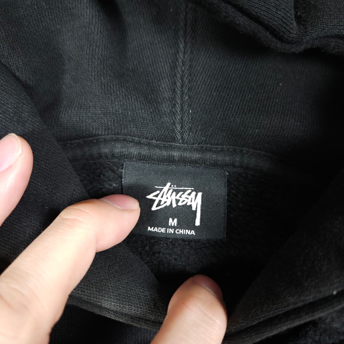 스투시 빅로고 후드티 블랙 상품이미지5