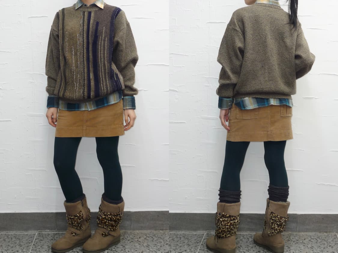 vintage brown knit 상품이미지1