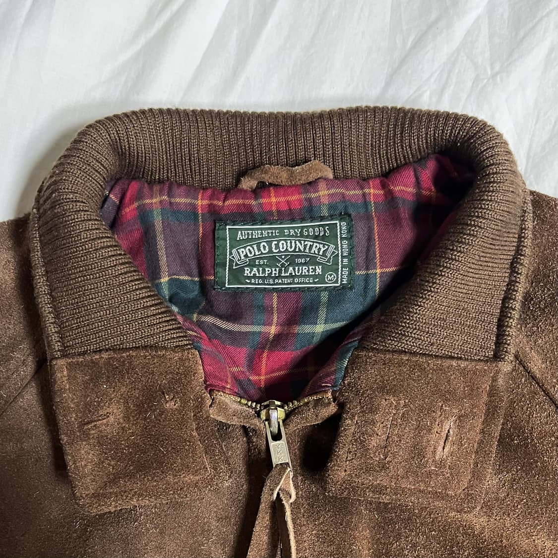 90s 폴로 컨트리 스웨이드 바라쿠다 헤링턴 자켓 상품이미지8