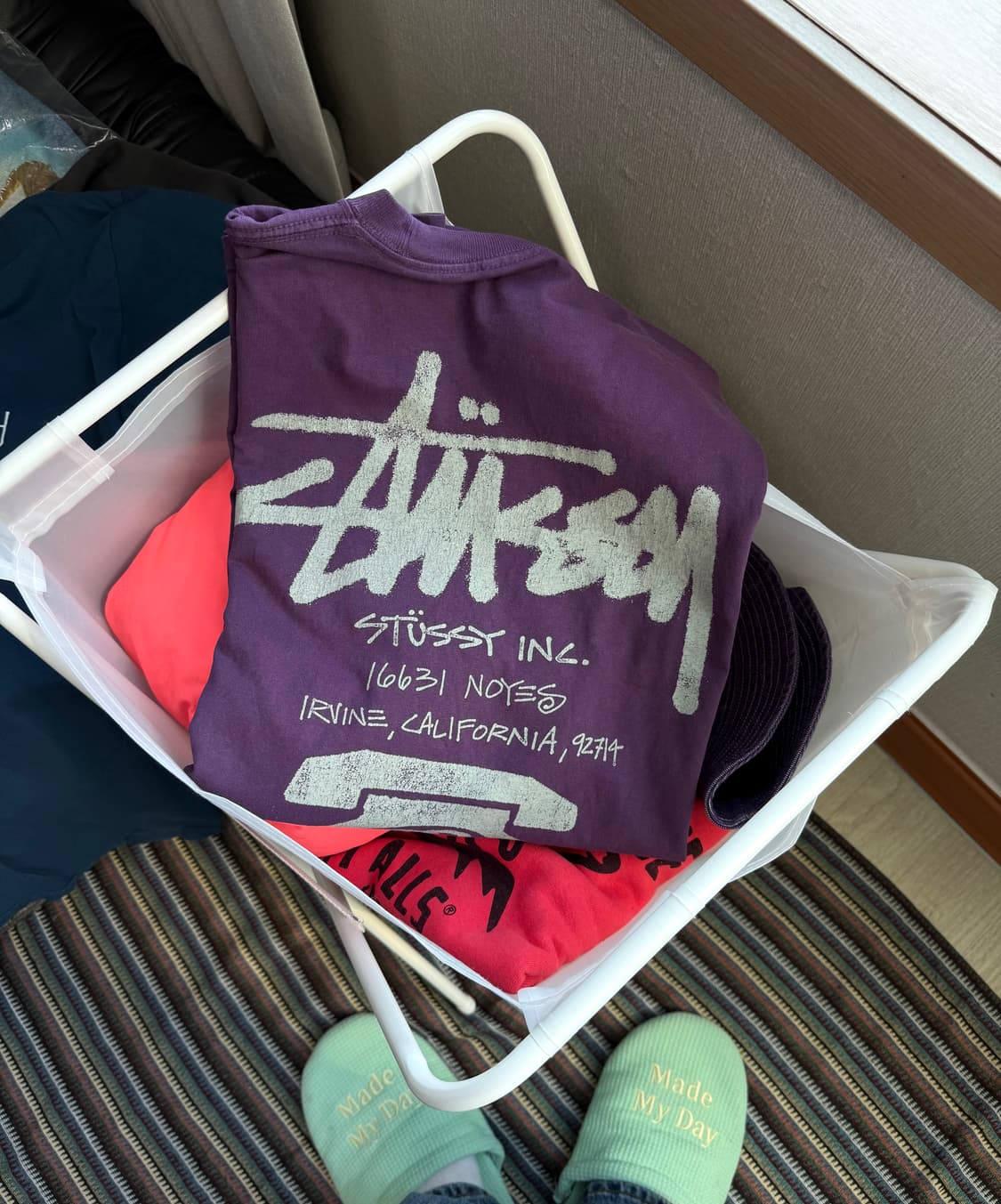 스투시 올드 폰 피그먼트 반팔 티셔츠 상품이미지1