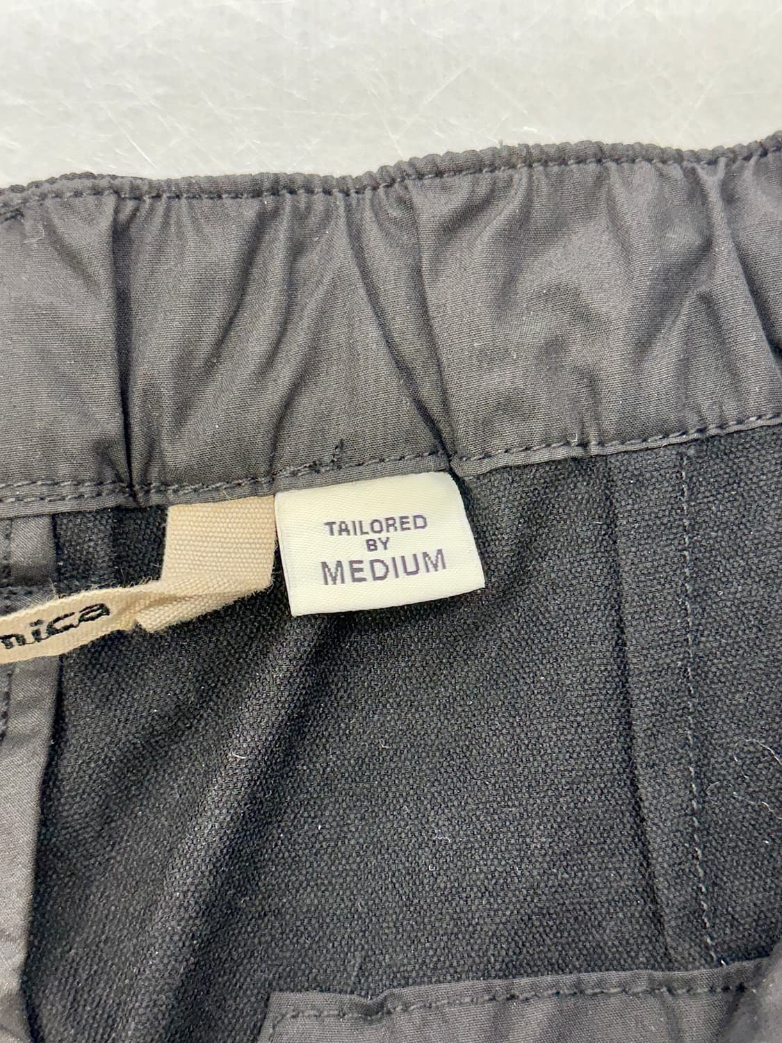 나나미카 벤타 블랙 크리드 폴리 바디 크롭 팬츠 상품이미지8